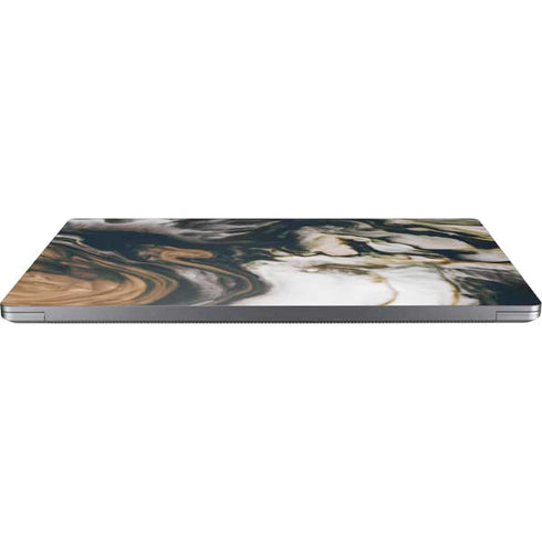 Copper and Black Marble Ink Universal Laptop 16.6in (13.4 x 9.7in) Skin